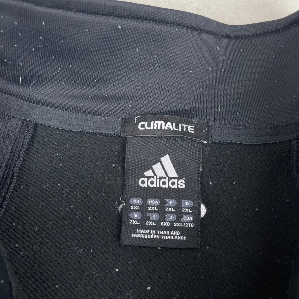 Adidas Climalite Top Ten Basketball Track Jacket Mens 2XL Black Gold Full Zip - Picture 2 of 11